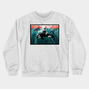 Orca pod Crewneck Sweatshirt